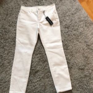 White ankle pants